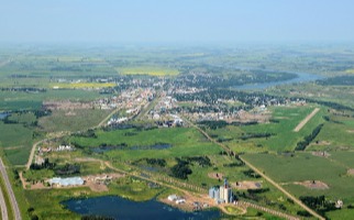 Aerial Town of Vermilion