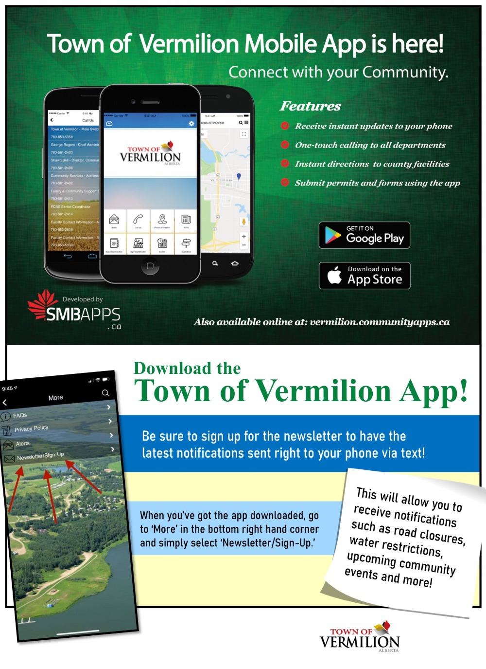 Town of Vermilion App